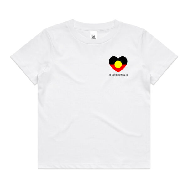 Mob + Ally Friendly Message Tee - White Kids Tee Thumbnail