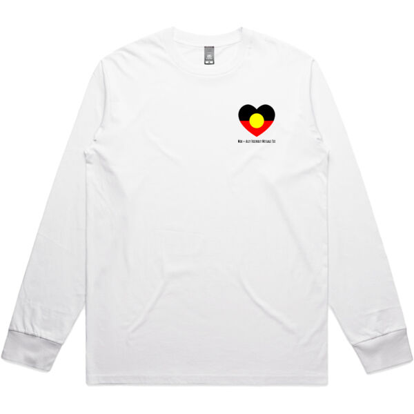 Mob + Ally Friendly Message Tee - White Long Sleeve Thumbnail