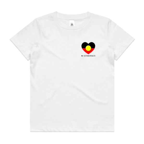 Mob + Ally Friendly Message Tee - White Youth Tee Thumbnail