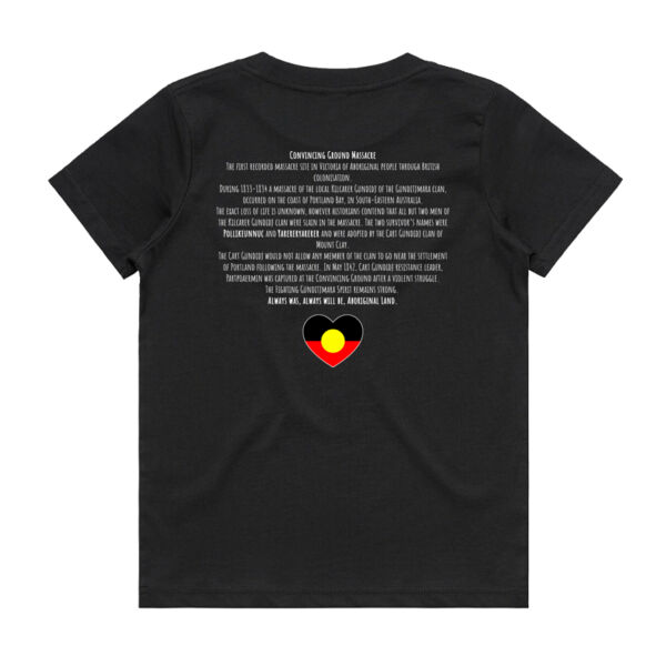 Mob + Ally Friendly Message Tee - Black Youth Tee Thumbnail